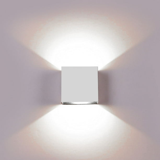 Dimmable Modern 6w COB 2 LED Wall Glow up and down Cube Indoor Sconce Lighting 